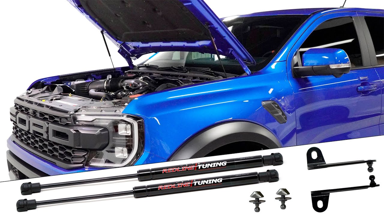 (21-11047-02) Redline Tuning Hood QuickLIFT System compatible with Ford Ranger 2024+