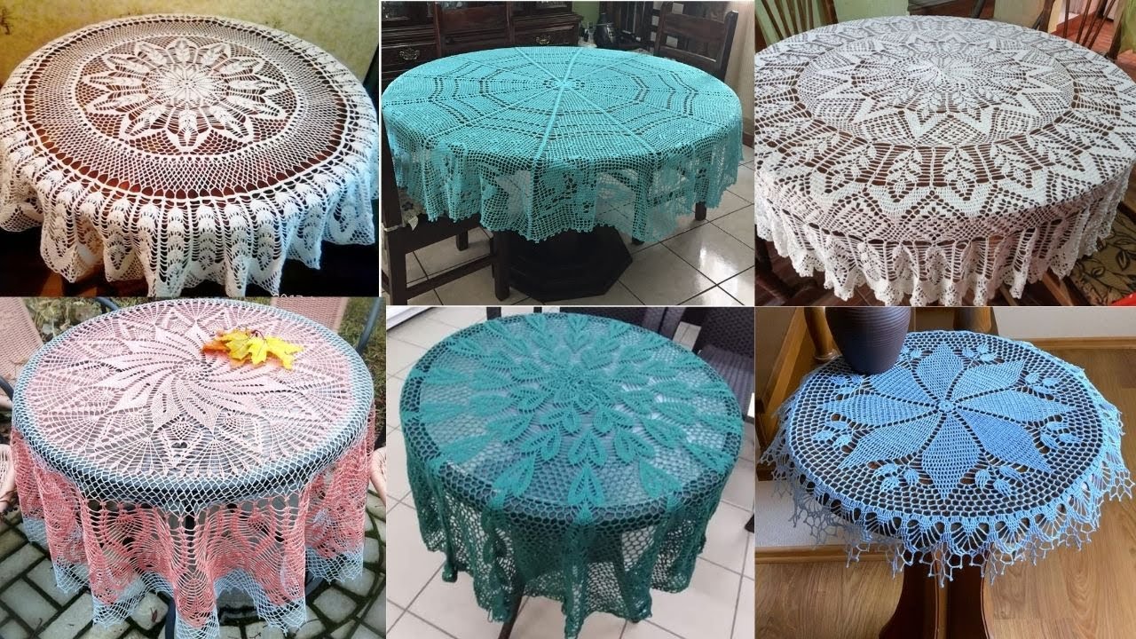 crochet Elegant and fabulous crochet round table cloth designs YouTube