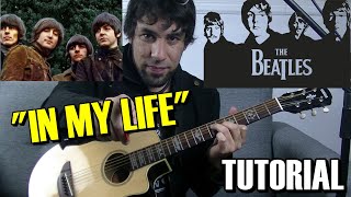 Como tocar "In my life" The Beatles en Guitarra intro acordes rasgueo