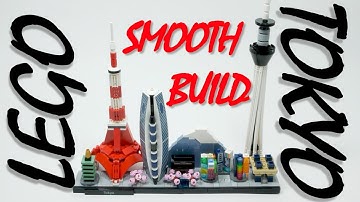 Lego Architecture Tokyo Skyline - Smooth build animation
