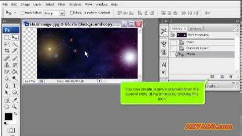 How to use the History Palette in PhotoShop, PhotoShop CS3