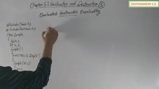 Class 12 Computer Science Chapter 5 Constructor and Destructor (Video 5)