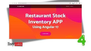 Angular 17 Restaurant Stock inventory project from scratch | Home page theme setup in Angular