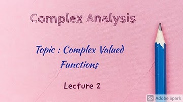 Complex Integration : Integration of a Complex Valued Function of a real variable