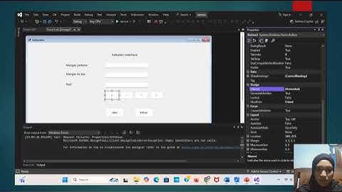 Video penjelasan program kalkulator sederhana mata kuliah Pemrograman Visual
