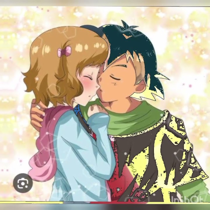 ash x Serena kiss❤️❤️❤️