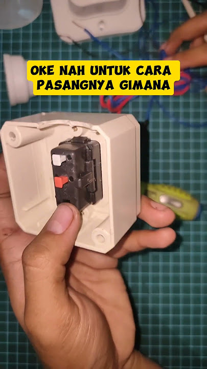 Cara Pasang Saklar Tunggal broco #listrik #lampu #saklar