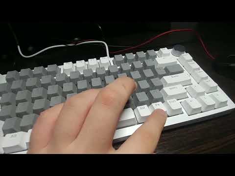 Механічна Клавіатура Ajazz AK820 Біла, Ігрова, Hot Swap, Blue Switches, 75%