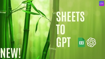 Connect ChatGPT to Google Sheets