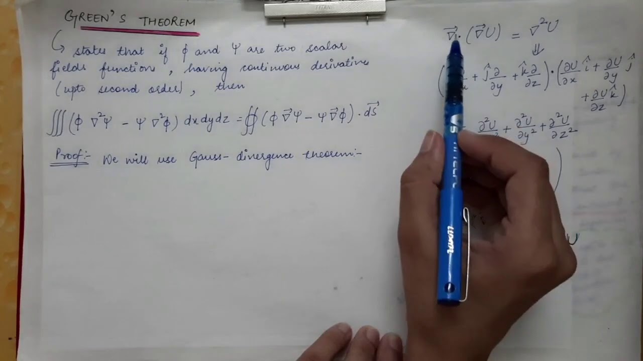 Lecture 8 (1st Semester) - Green's theorem