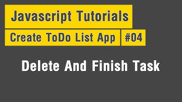 To-Do List - Arabic JavaScript Tuts #04 - Delete and Finish Task