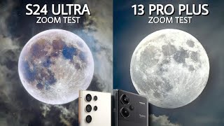 Samsung Galaxy S24 Ultra Vs Redmi Note 13 Pro Plus Moon Zoom Test