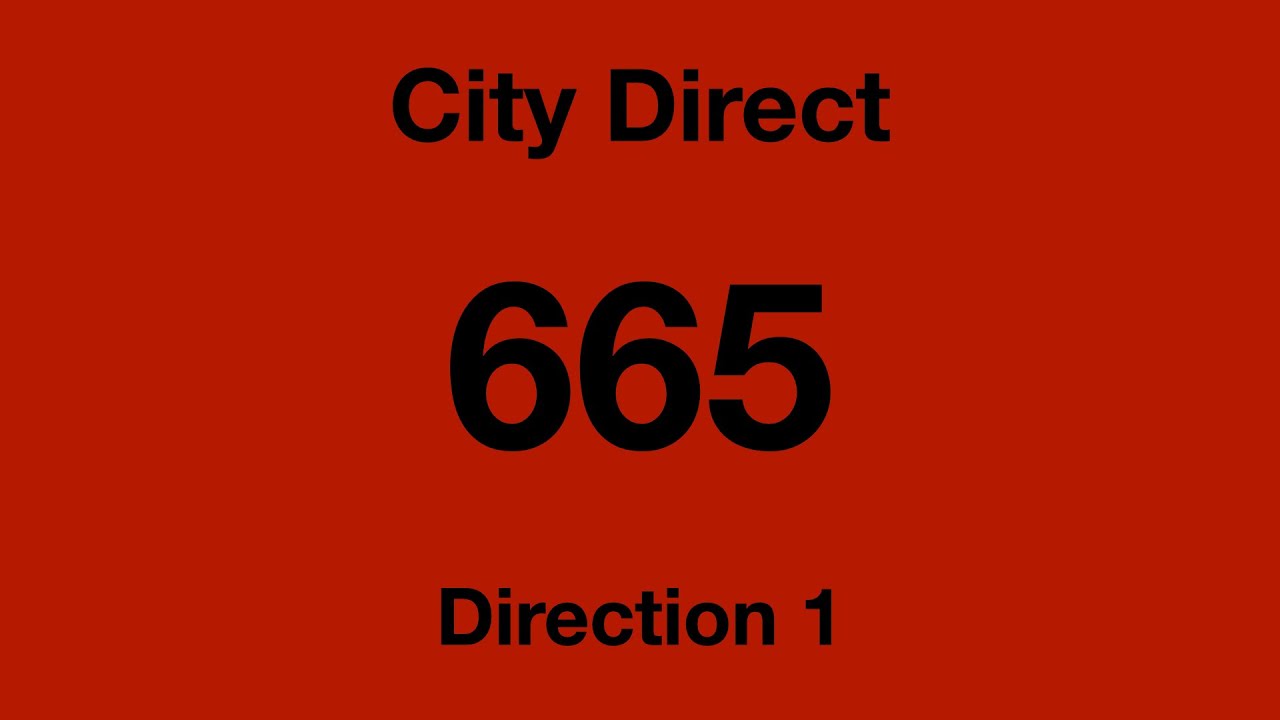 [SMRT Buses] City Direct Bus Service 665 - Direction 1 Hyperlapse - YouTube