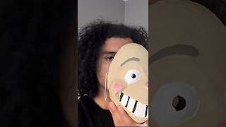 The Grinch Mask Disguise made from Recycled Cardboard