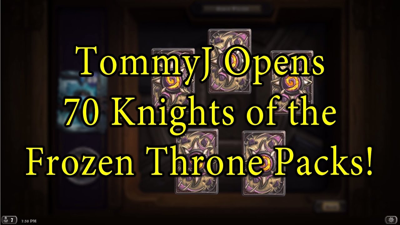 TommyJ Opens 70 Knights of the Frozen Throne Packs!