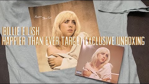 Billie Eilish Happier Than Ever Target Exclusive CD and t shirt unboxing |Positive hoodie girl|