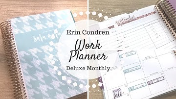 Work Planner | Erin Condren Deluxe Monthly | Set Up & How It