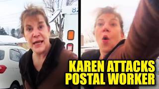 WATCH Black Postal Worker Fends Off Rabid Karen