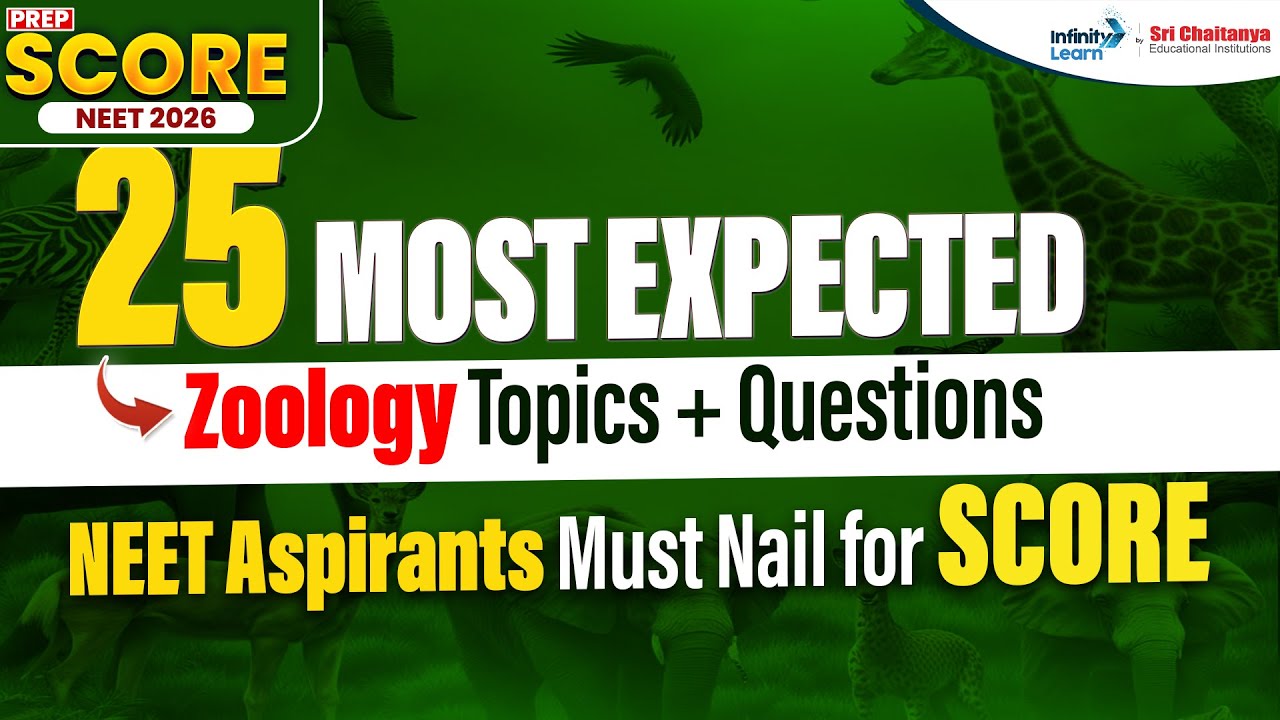 25 Most Expected Zoology Topics + Questions | NEET Aspirants Must Nail ...