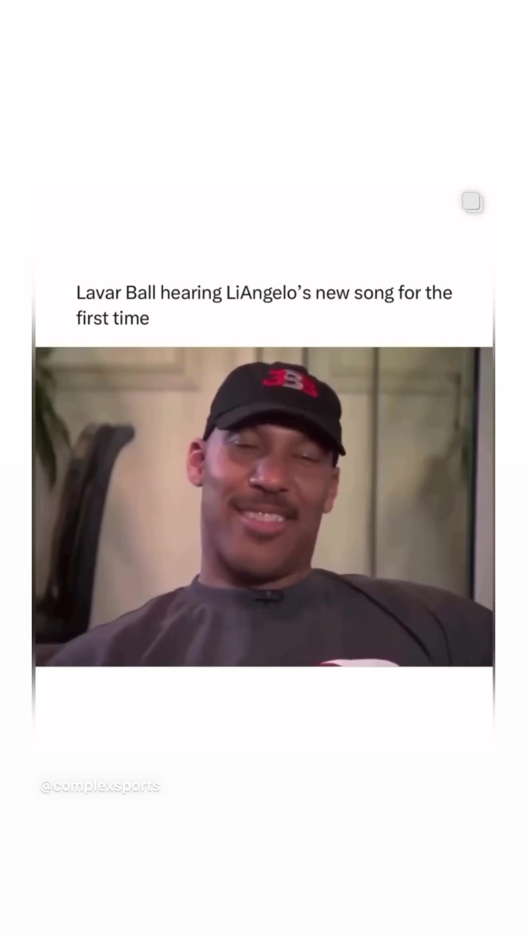 LaVar hearing Liangelo’s new song #hoodnews #lavarball #ballislife #rap #newsong #react #reaction