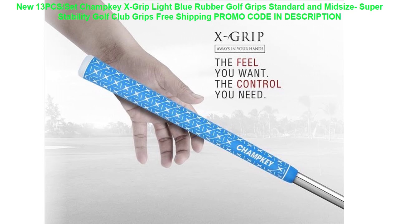 Cheap New 13PCS/Set Champkey XGrip Light Blue Rubber Golf Grips