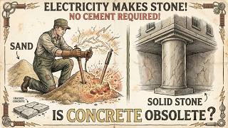 Information Electricity Turns Sand Into Solid Stone. No Cement Required. Could Concrete Become Obsolete Guide