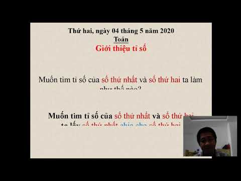 Toán 4 Tuần 28 Bài Giới thiệu tỉ số