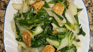 Healthy ,bokchoy with tofu #yummy  #cooking  #vegetables  #easy @sophorntouch8311
