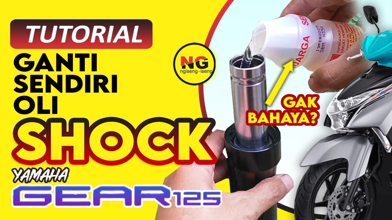 Cara ganti oli shock Gear 125