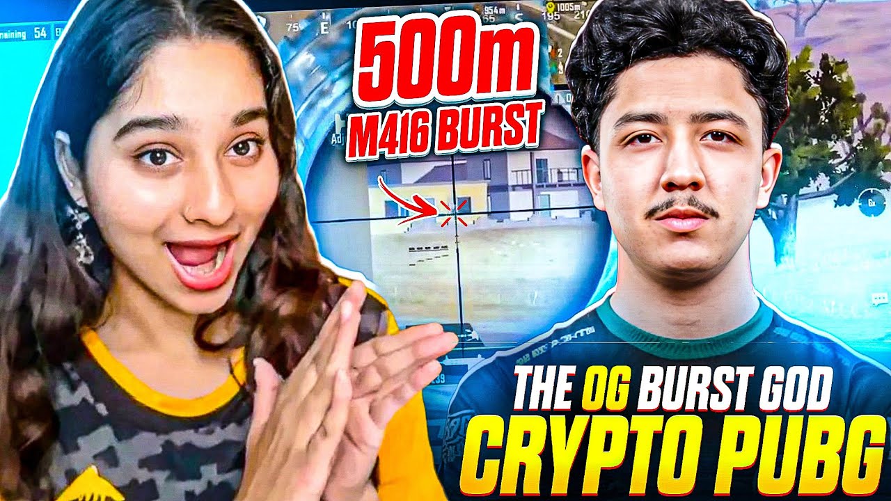 World’s Fastest 4x Burst Player *I8 CRYPTO PUBG* Best Moments Reaction By Rithi Gaming🔥