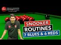 Isba snooker routines  i   around the blue   i   pot 7 blues 6 reds