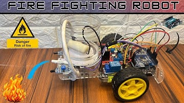 Arduino UNO Brandbestrijdingsrobot | Idee voor school- en universiteitsproject