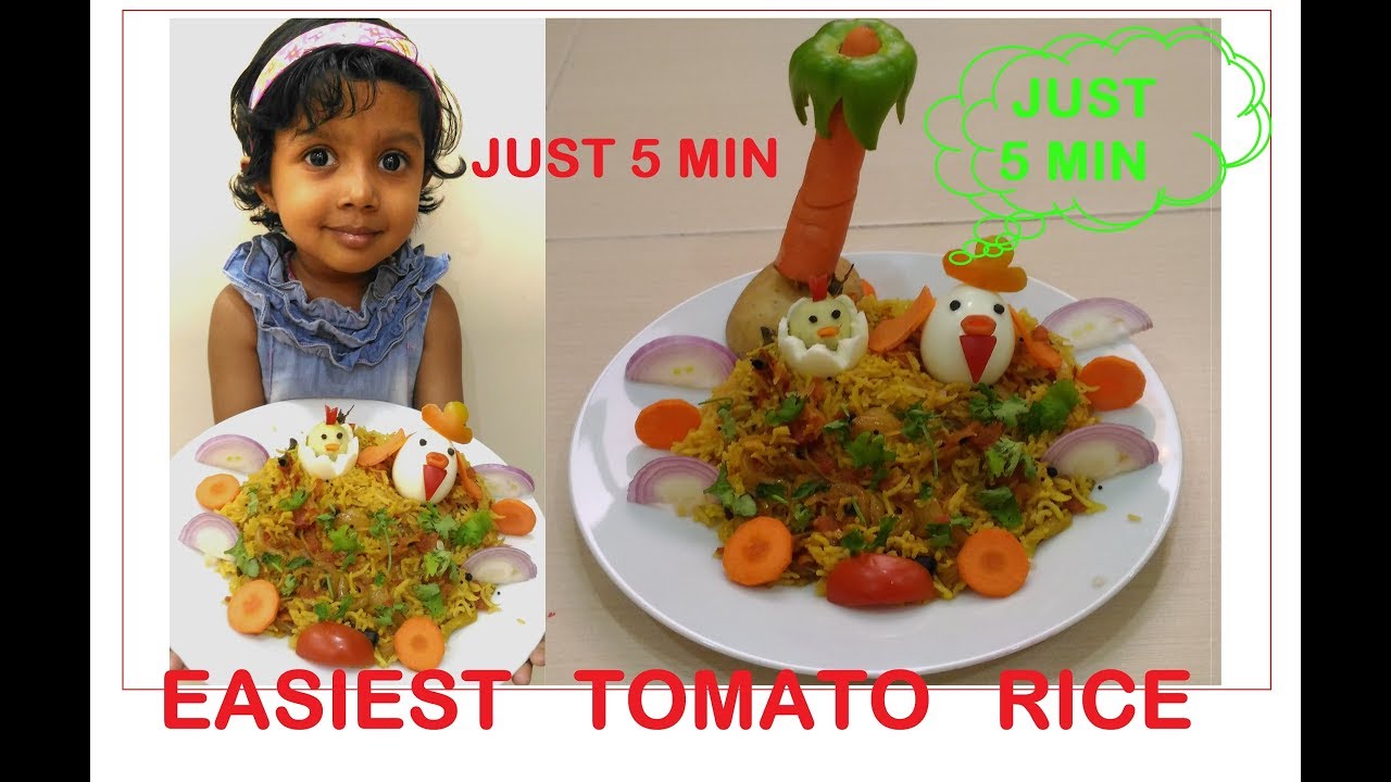How To Make Tomato Rice Thakkali Sadam Malar Amma Samayal தக்காளி
