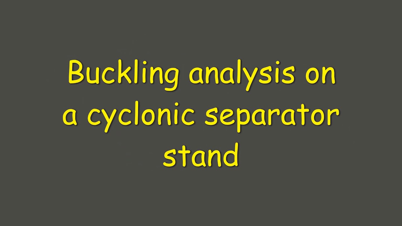 Buckling analysis using solid works - YouTube