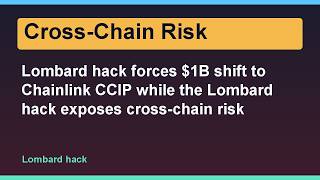 Lombard hack forces $1B shift to Chainlink CCIP while the Lombard hack exposes cross-chain risk