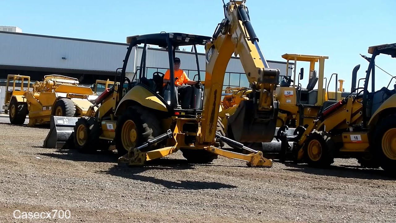 Testing a CAT 420E Loader Backhoe - YouTube