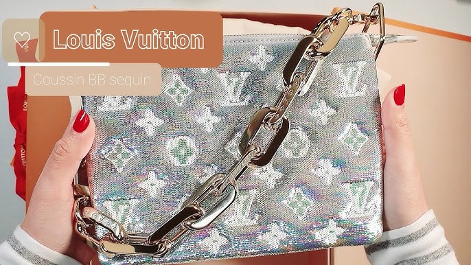 Louis Vuitton LV Coussin PM silver Silvery Leather ref.283164 - Joli Closet