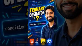 Ternary Operator in 20 Seconds ⚡ JavaScript Shorts #shortsStop Using IF-ELSE! ❌ Use THIS Instead ⚡