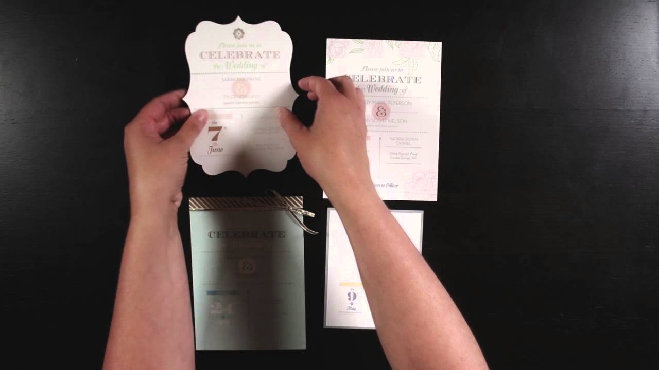 Wedding Invitations by Stampin' Up! - YouTube