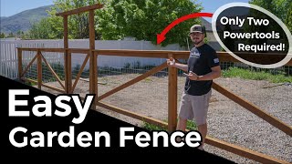 Build a Simple Garden Fence! by Jesse Mullen — Mullen The Maker 32,839 views 2 years ago 3 minutes, 37 seconds