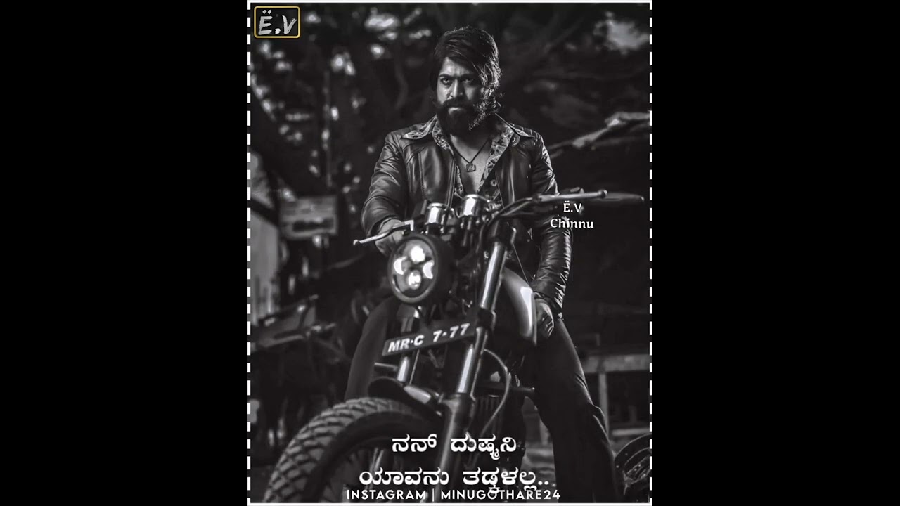 Yash Kannada Attitude Whatsapp Status Kannada yash kgf2 Dialogue Whatsapp Status By Ë.V