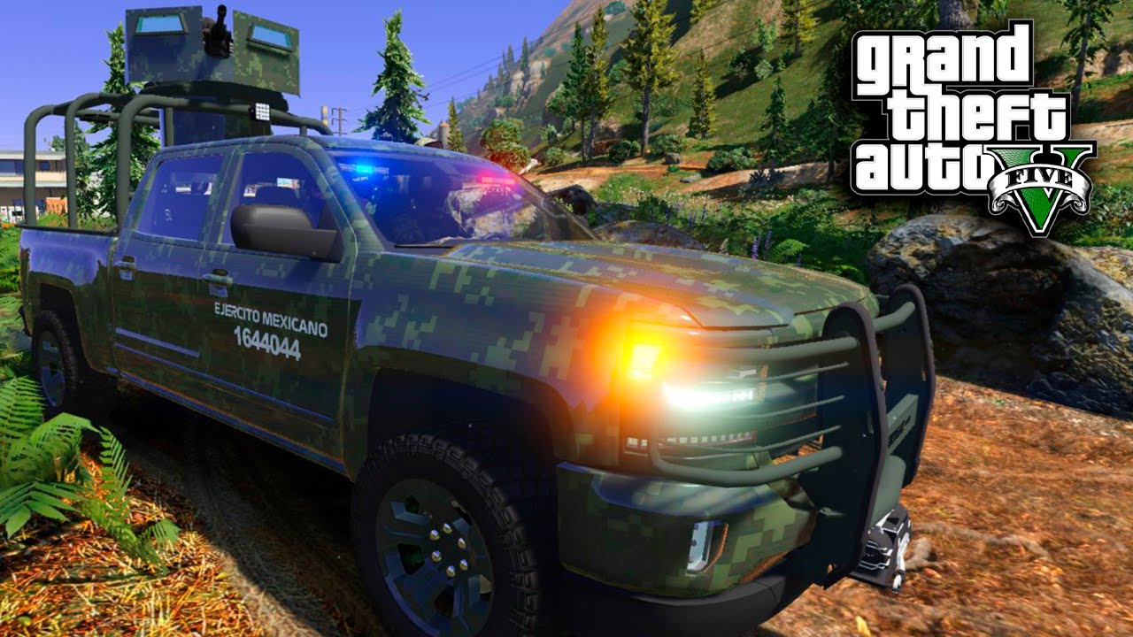 GTA5 | EJERCITO MEXICANO 🇲🇽 detiene ASALTO A UN BANCO!🔥