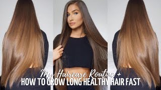 HOW TO GROW LONG HEALTHY HAIR FAST - MY HAIR ROUTINE + TIPS | ALICEOLIVIAC