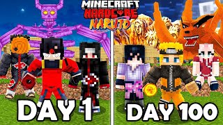 I Survived 100 Days in Naruto World in Hardcore Minecraft!