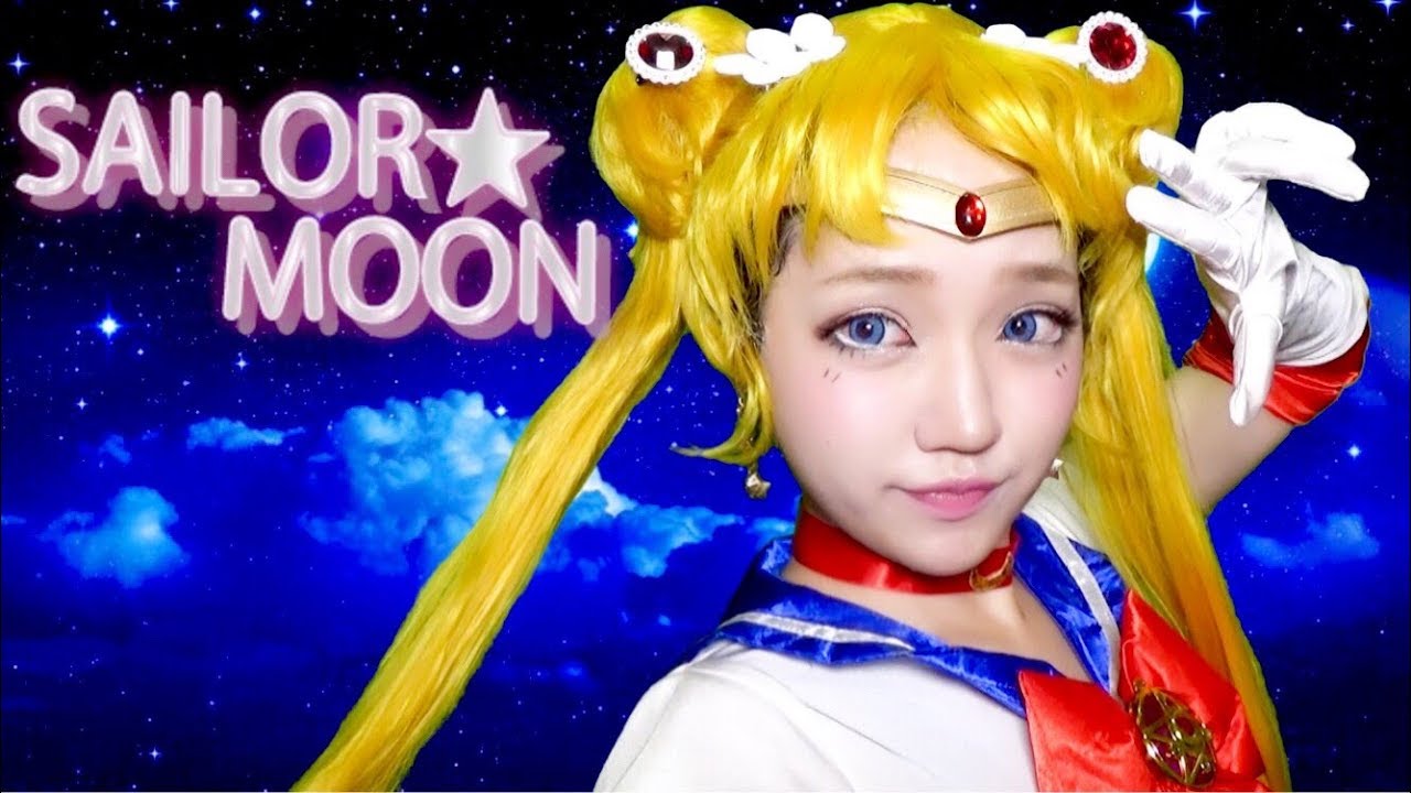 ハロウィン17 セーラームーン月野うさぎ風コスプレメイク Anime Cosplay Sailormoon Makeup Youtube