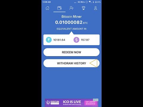 Bitcoin Earn Eyery !   2 Minutes Bitcoin Miner Apk Free Earn It Is Fack App Not Withdraw Not Pement - 