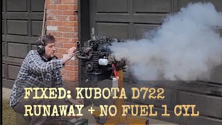 Fixed: Kubota D722 diesel engine runaway