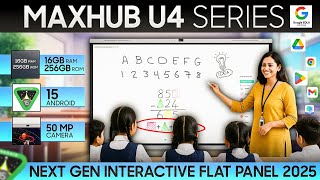 MAXHUB U4 Interactive Flat Panel | Smart Board for Schools | Best 4K Display Panel In India🔥