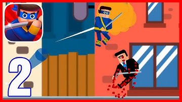 Mr Ninja - Slicey Puzzles - Gameplay Walkthrough Part 2 - All Levels Solution (Android,iOS)
