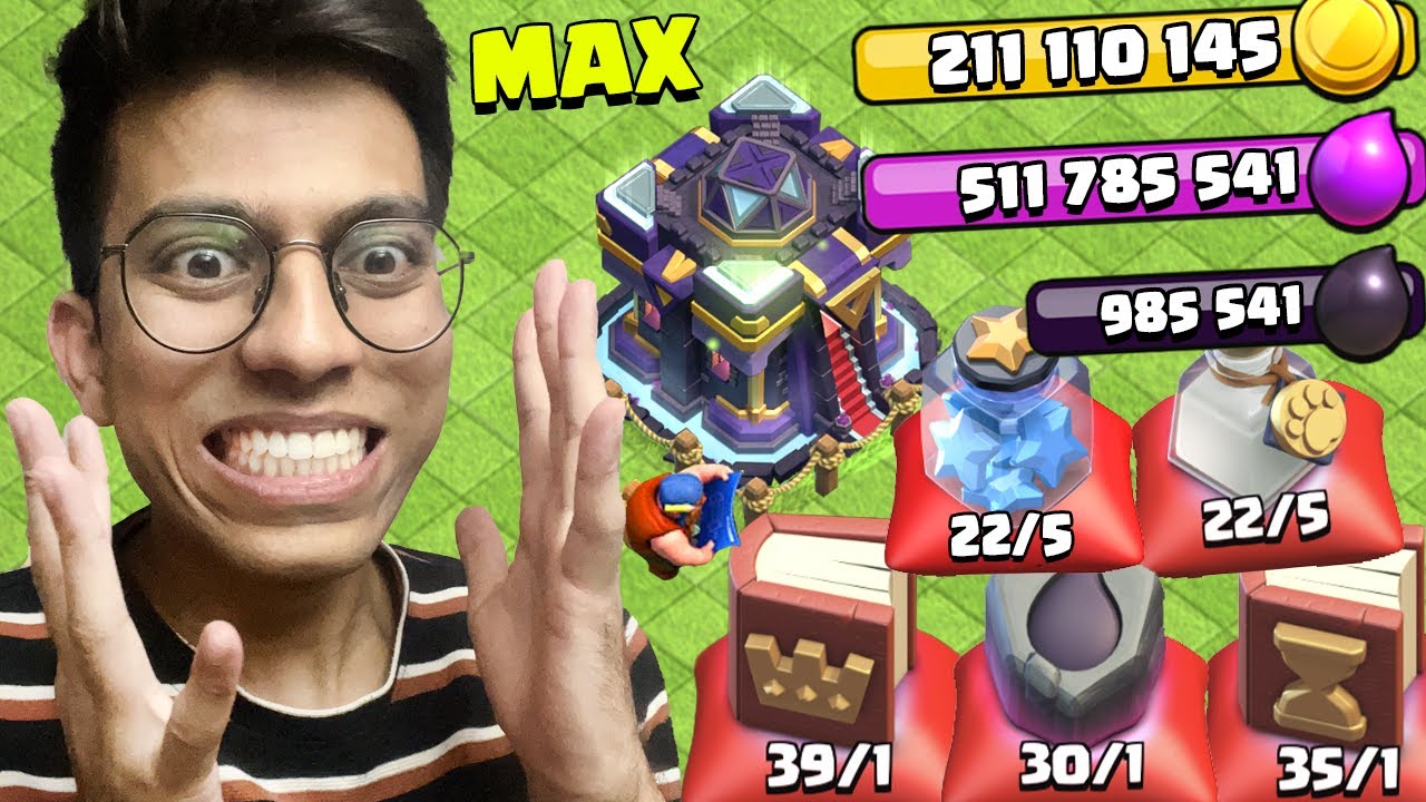MAXING MY NEW TOWN HALL 15 IN 15 Minute (Clash of Clans)